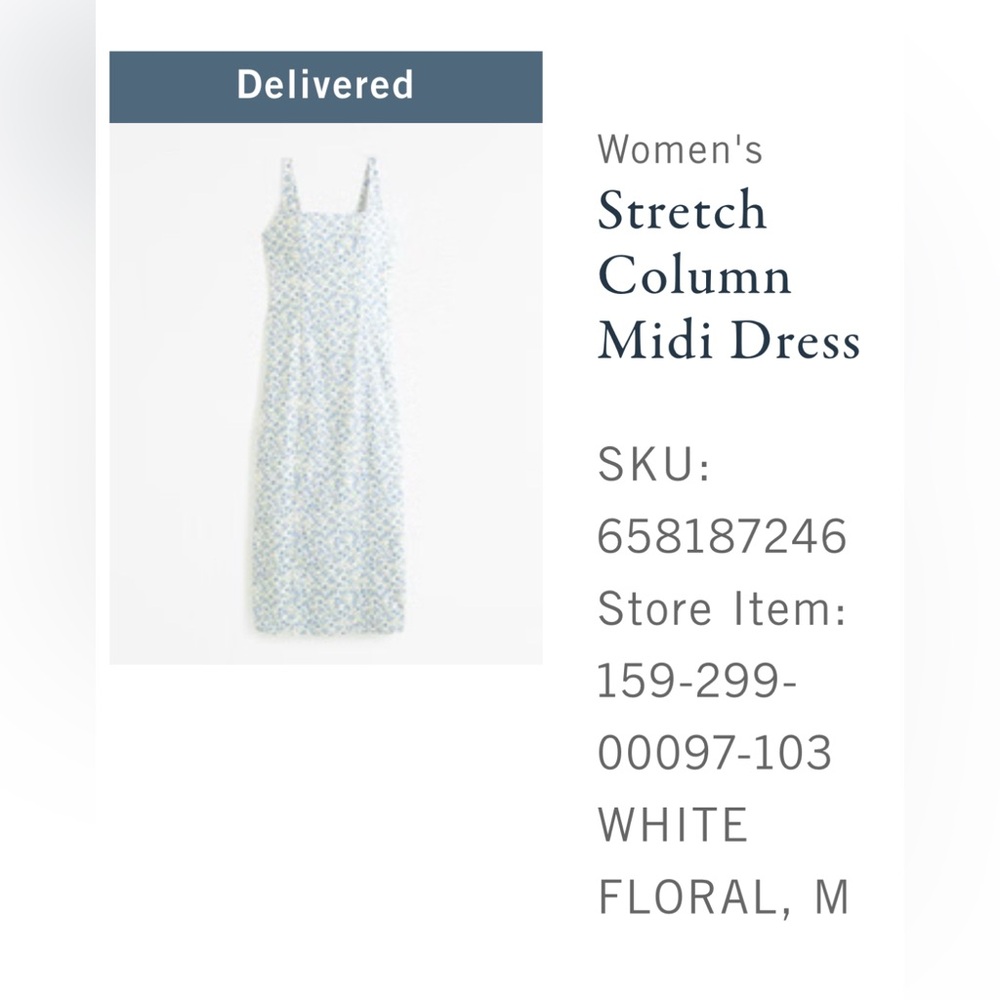 EUC!! Abercrombie Linen Floral Midi Dress sz M